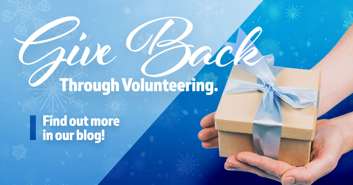 Give back through volunteering