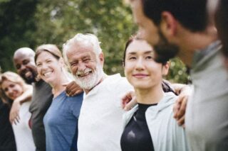 Diverse group of people, clinical research volunteers